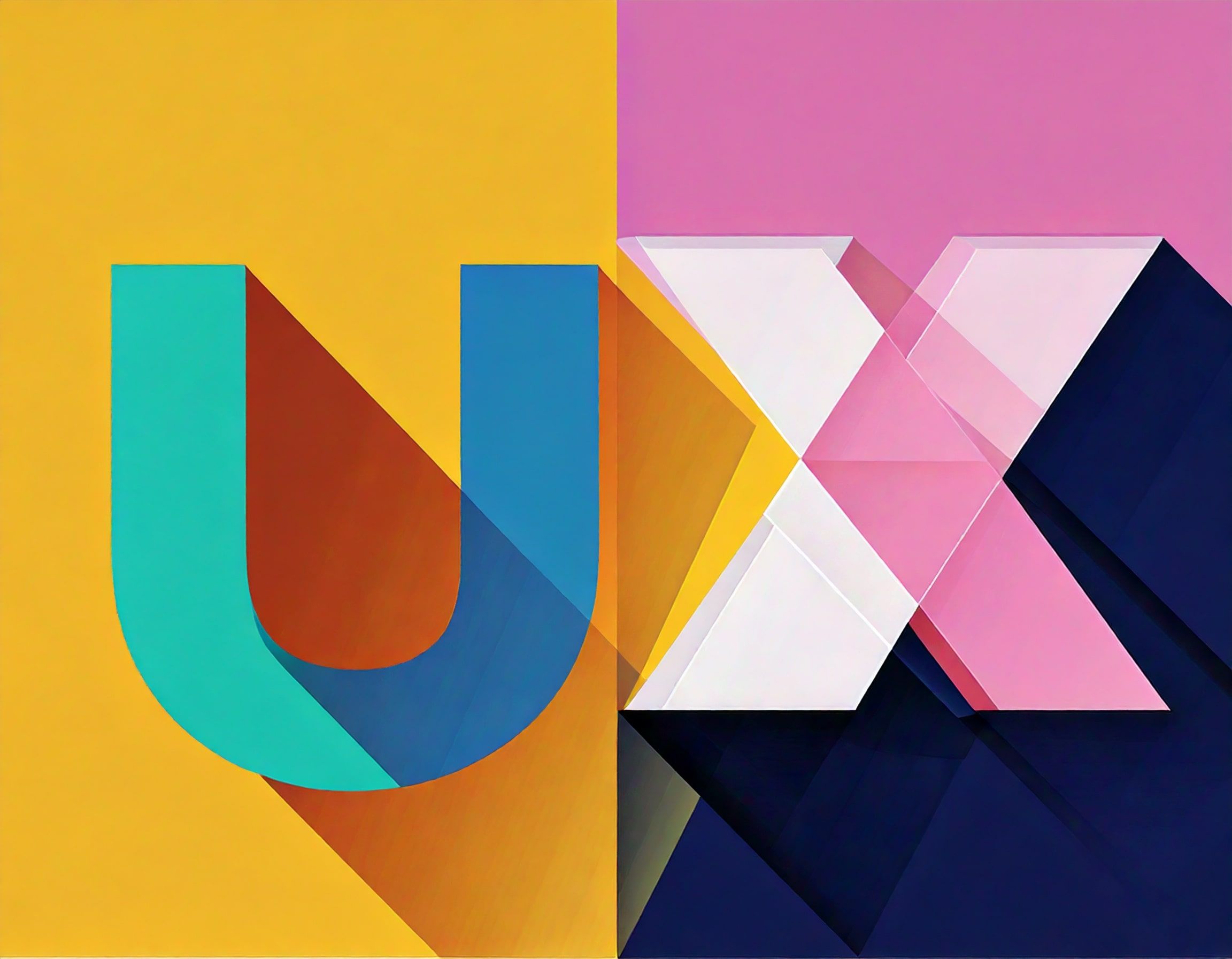 Graphic of the text UX