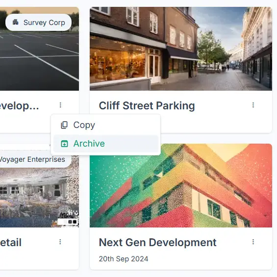 Archived projects and plans in Vismo