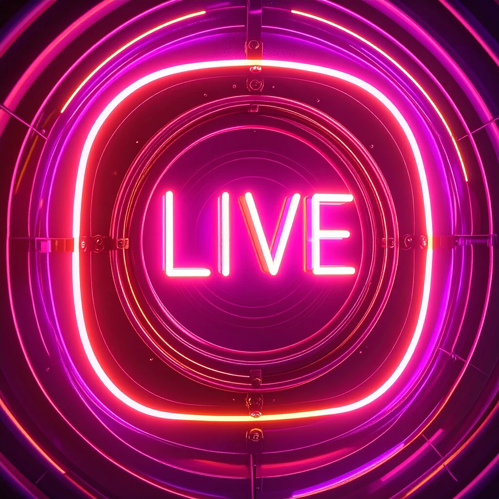 Sign saying Live