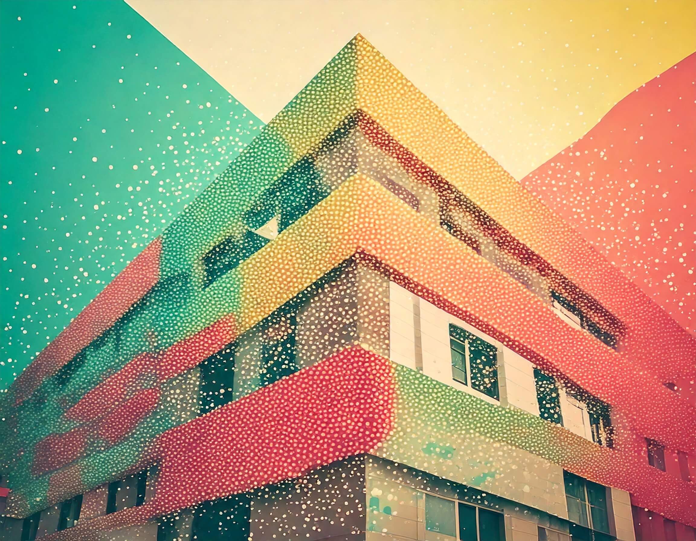 Point cloud of a building